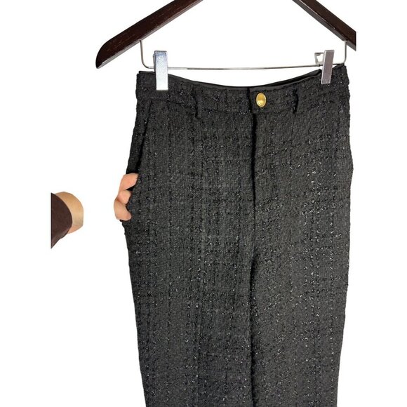 Assignment Devon Black Tweed Pant-sz XS - Picture 7 of 12